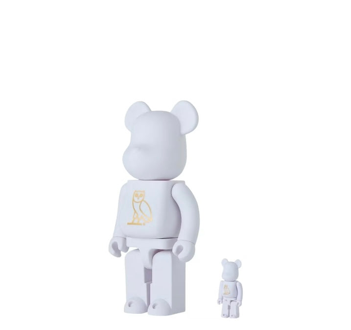Bearbrick x OVO 100% & 400% Set Pearl White