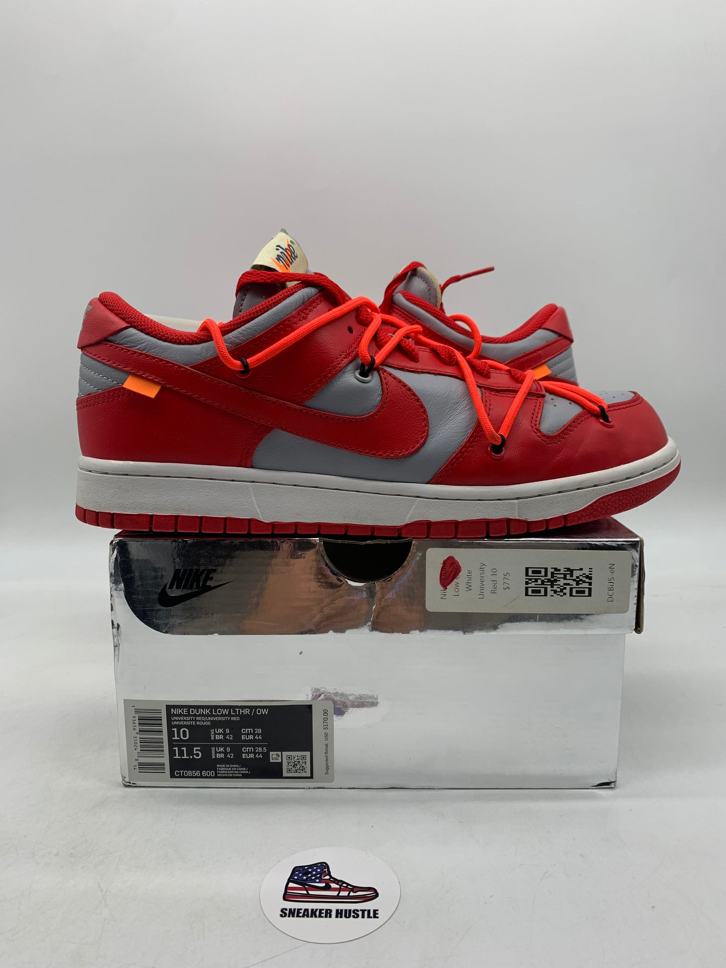 Nike Dunk Low Off-White University Red