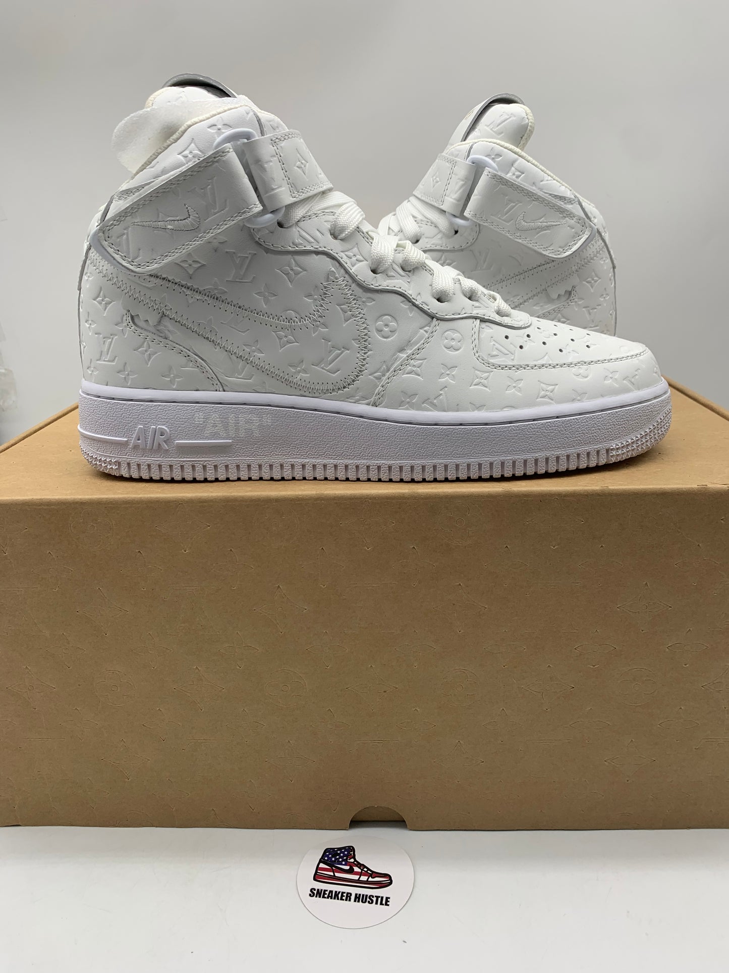 Louis Vuitton Nike Air Force 1 Mid By Virgil Abloh White