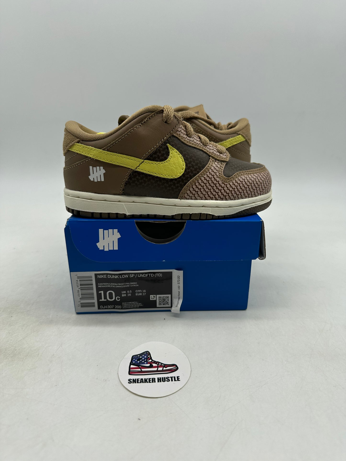 Nike Dunk Low Undefeated Canteen Dunk vs. AF1 Pack (TD) 10C
