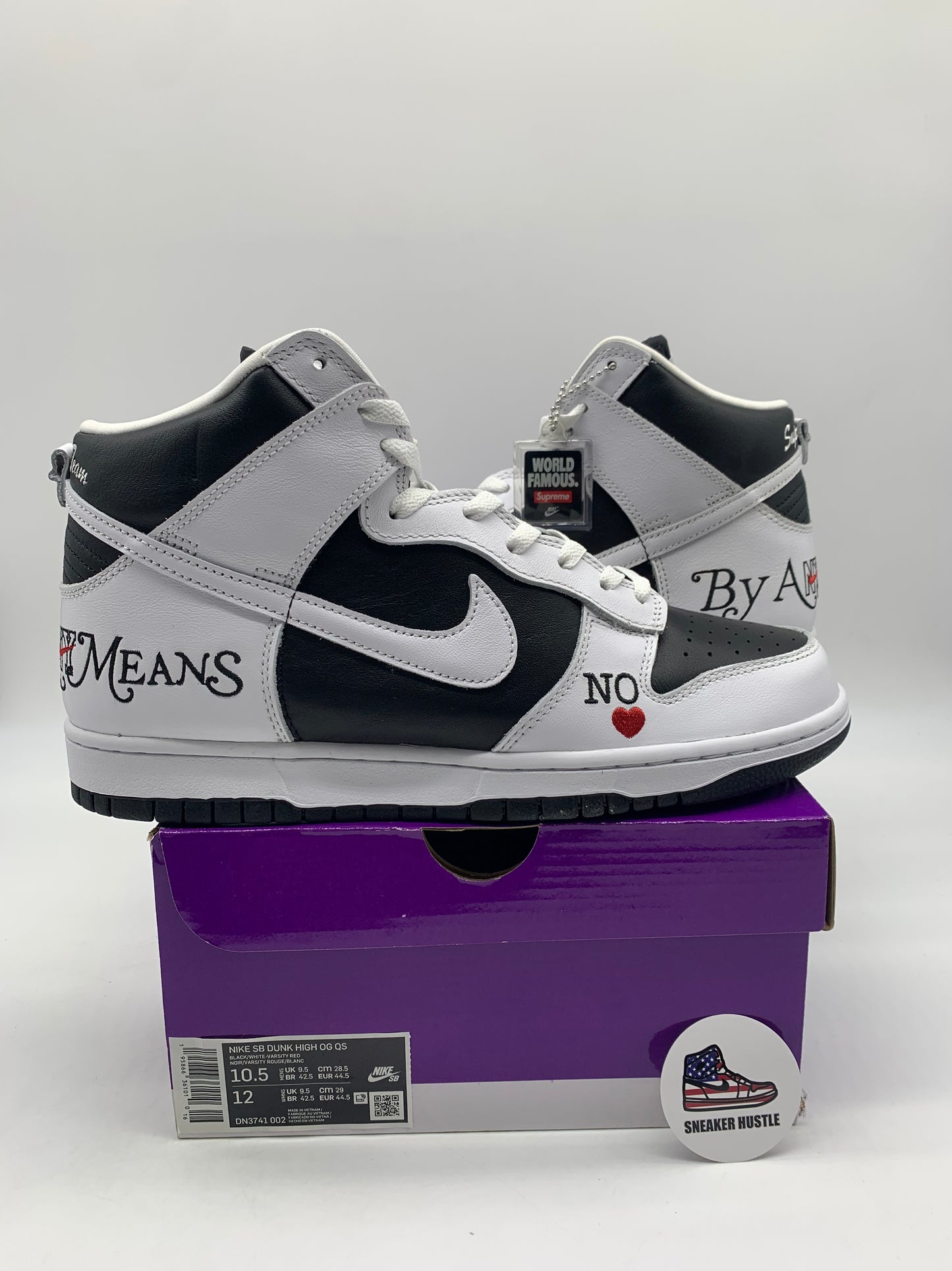 Nike SB Dunk High Supreme By Any Means Black