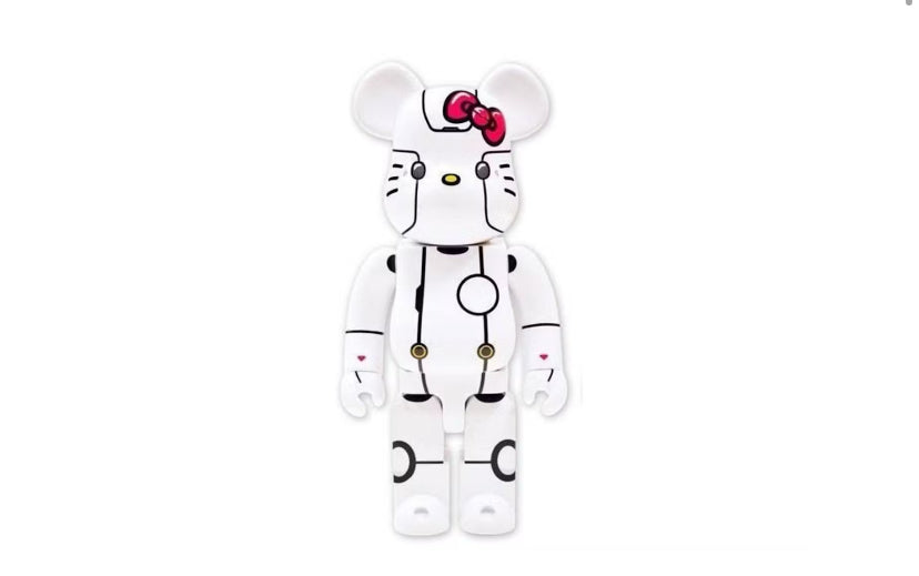 Bearbrick Robot Hello Kitty 400% White