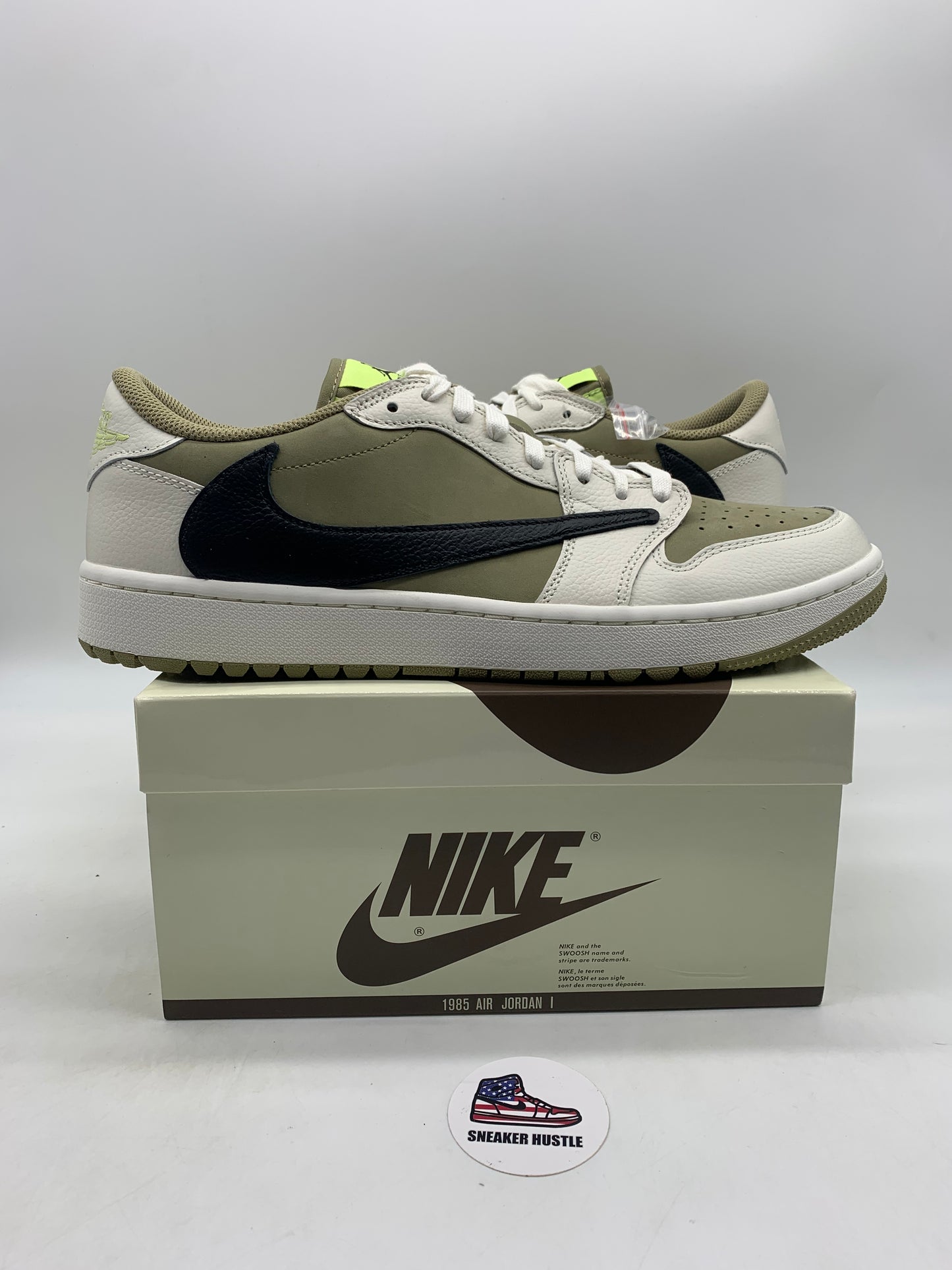 Jordan 1 Retro Low Golf Travis Scott Neutral Olive