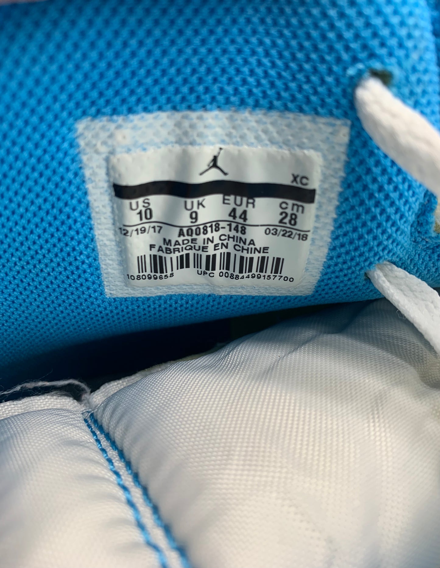 Jordan 1 Retro High Off-White University Blue