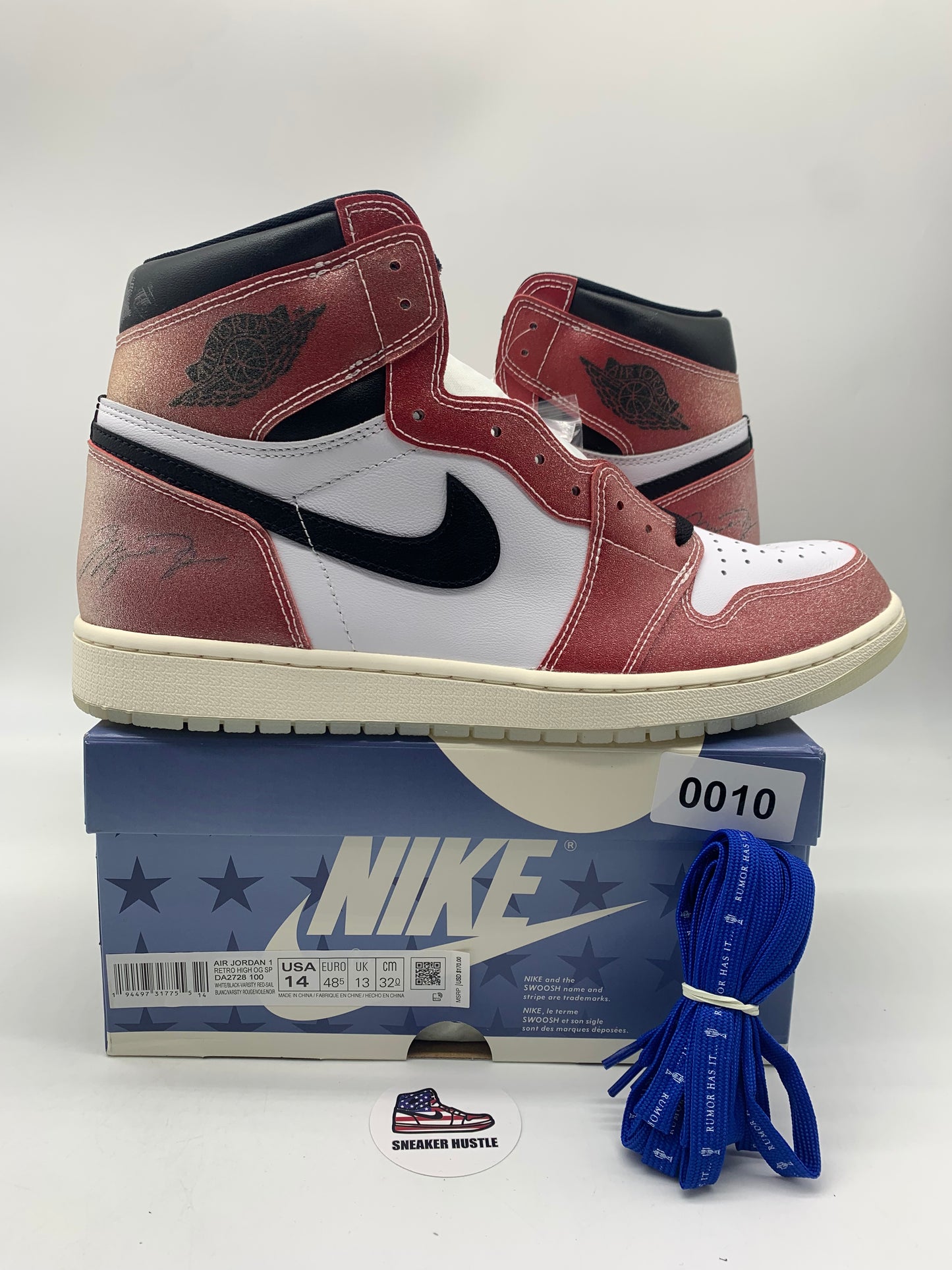 Jordan 1 Retro High Trophy Room Chicago (Friends and Family) (W/ Blue Laces)