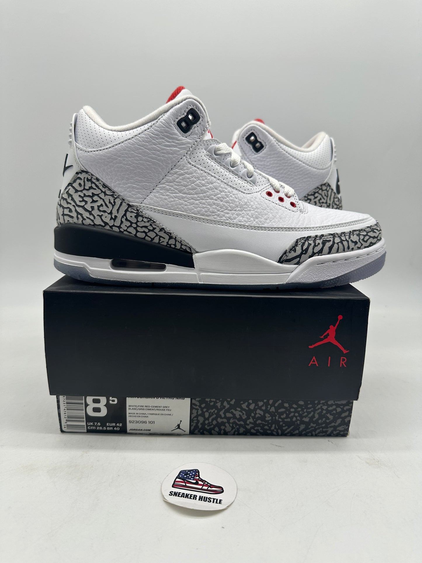 Jordan 3 Retro Free Throw Line White Cement