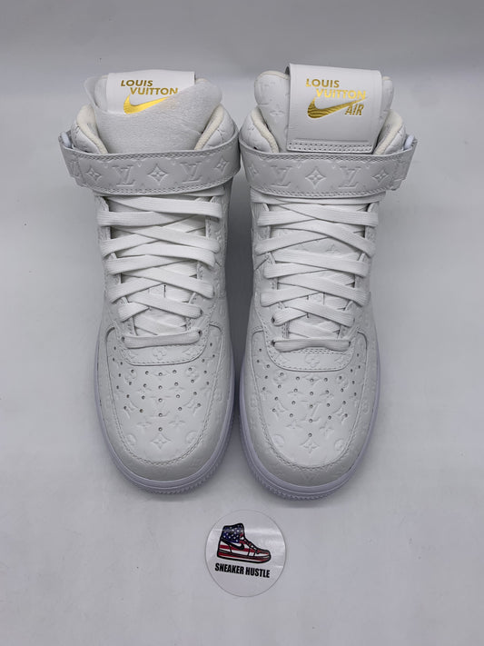 Louis Vuitton Nike Air Force 1 Mid By Virgil Abloh White
