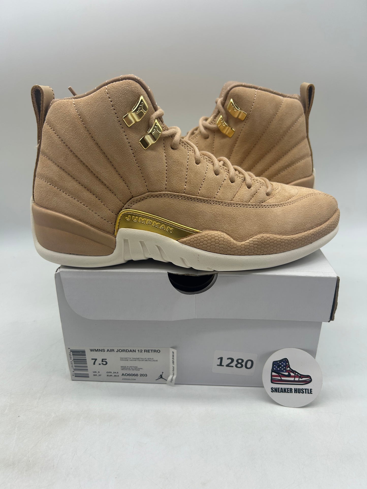 Jordan 12 Retro Vachetta Tan (Women's)