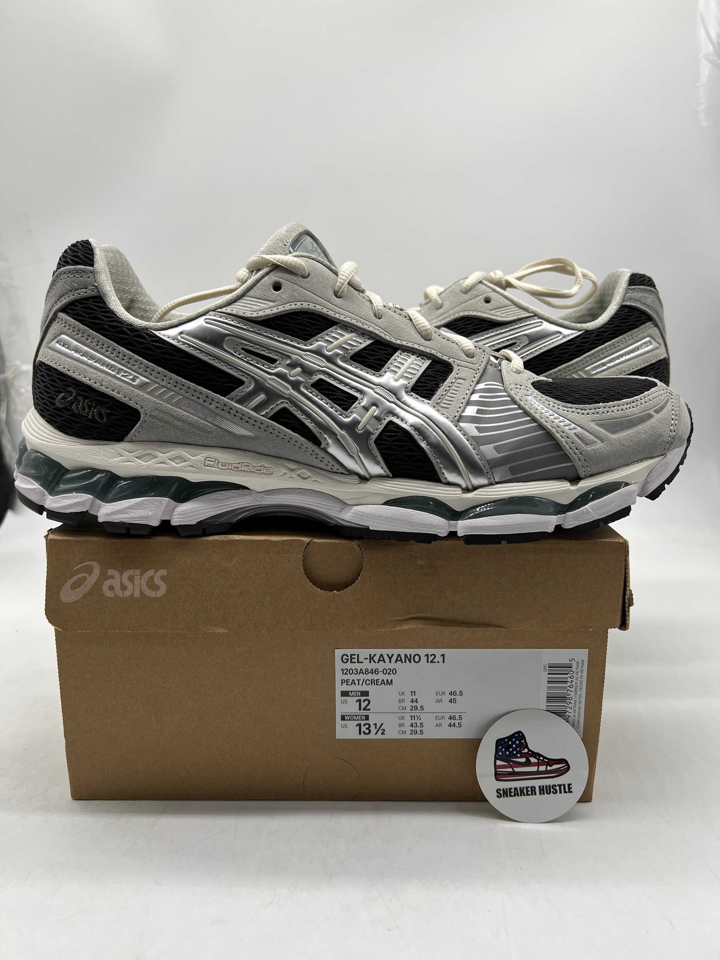 ASICS Gel-Kayano 12.1 Kith Peat Cream preowned size 12 sneakers