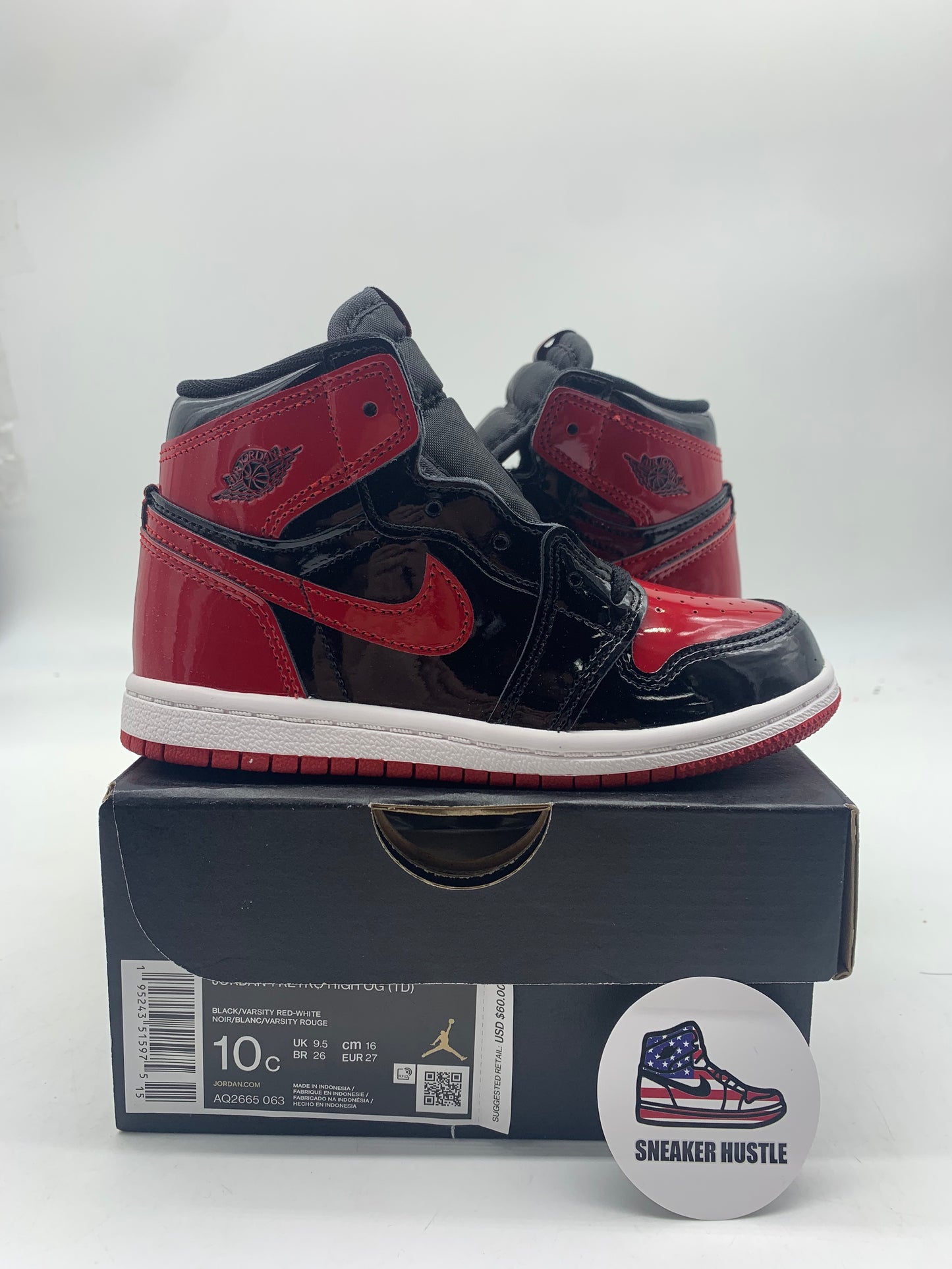 Jordan 1 Retro High OG Patent Bred (TD) 10C