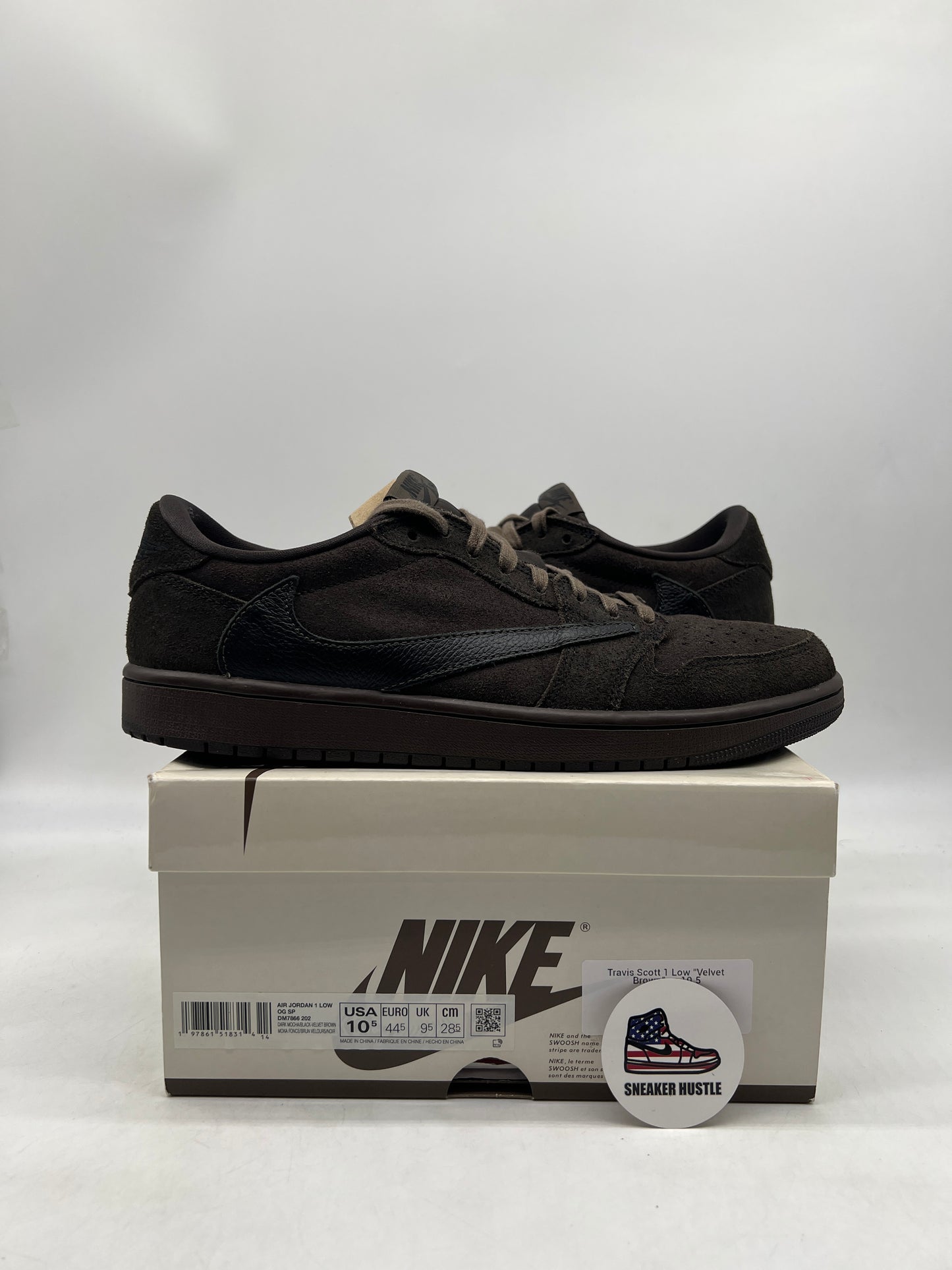 Jordan 1 Retro Low OG SP Travis Scott Velvet Brown