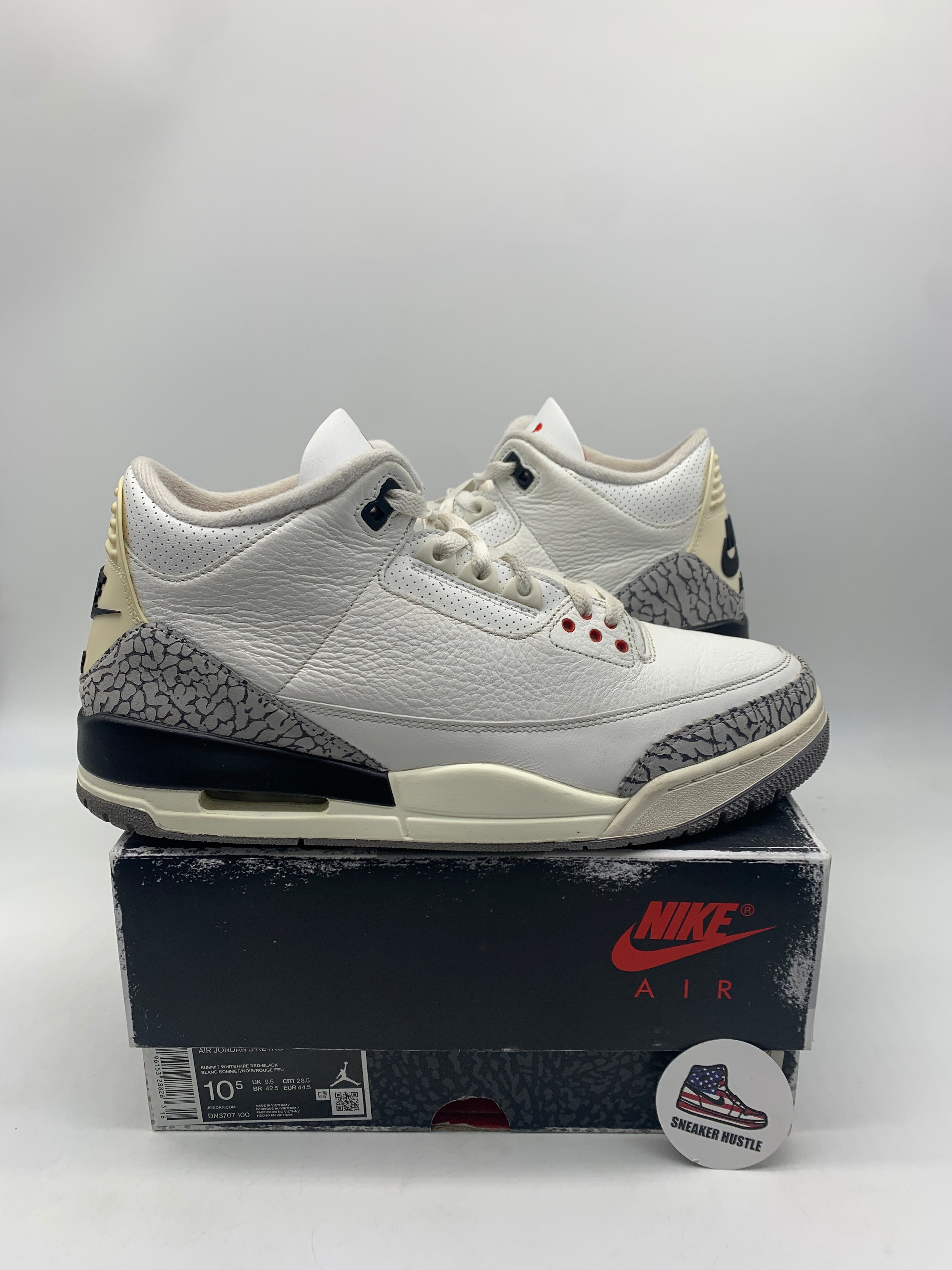 Jordan 3 Retro White Cement Reimagined – Sneaker Hustle USA