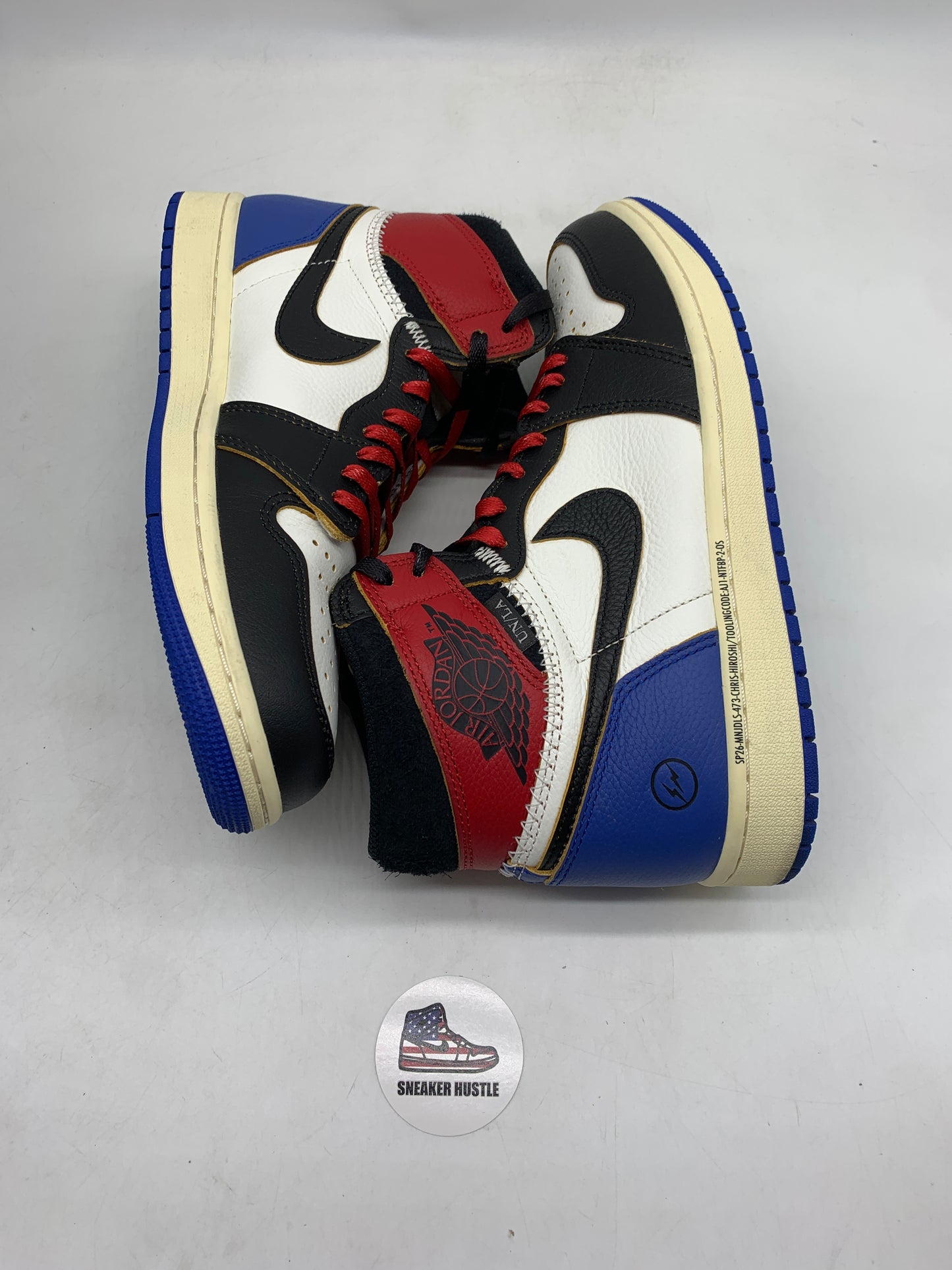 Jordan 1 Retro High OG SP Fragment x Union LA Varsity Red Sport Royal