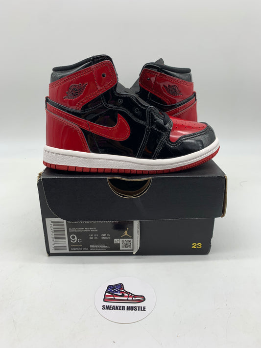 Jordan 1 Retro High OG Patent Bred (TD) 9C