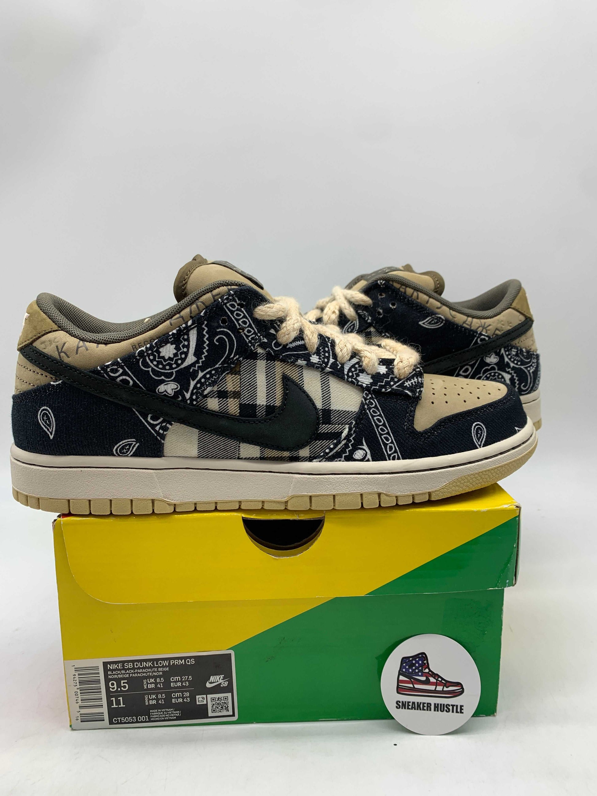 Nike SB Dunk Low Travis Scott sneakers size 9.5 new release