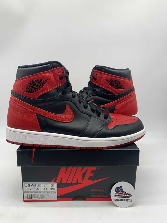 Jordan 1 Retro High Bred Banned 2016 preowned size 12 sneakers