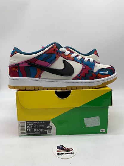Nike SB Dunk Low Pro Parra Abstract Art 2021 size 10.5 sneakers side view