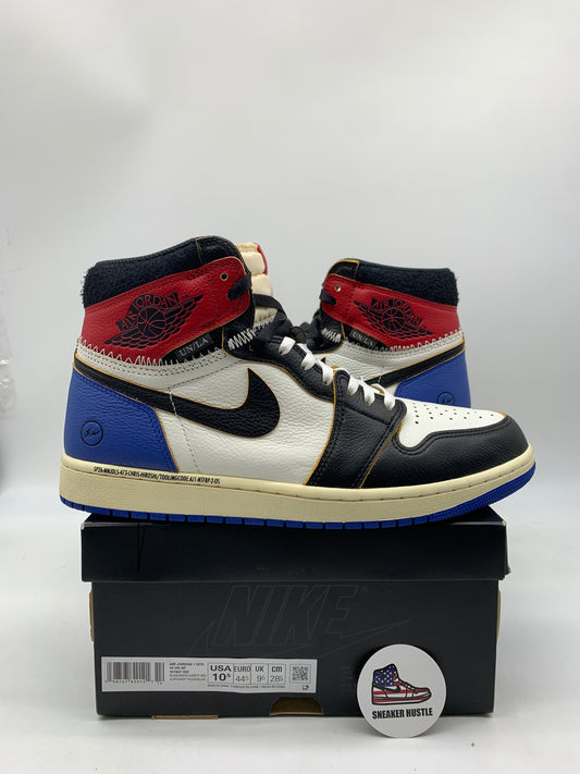 Jordan 1 Retro High OG SP Fragment x Union LA Varsity Red Sport Royal