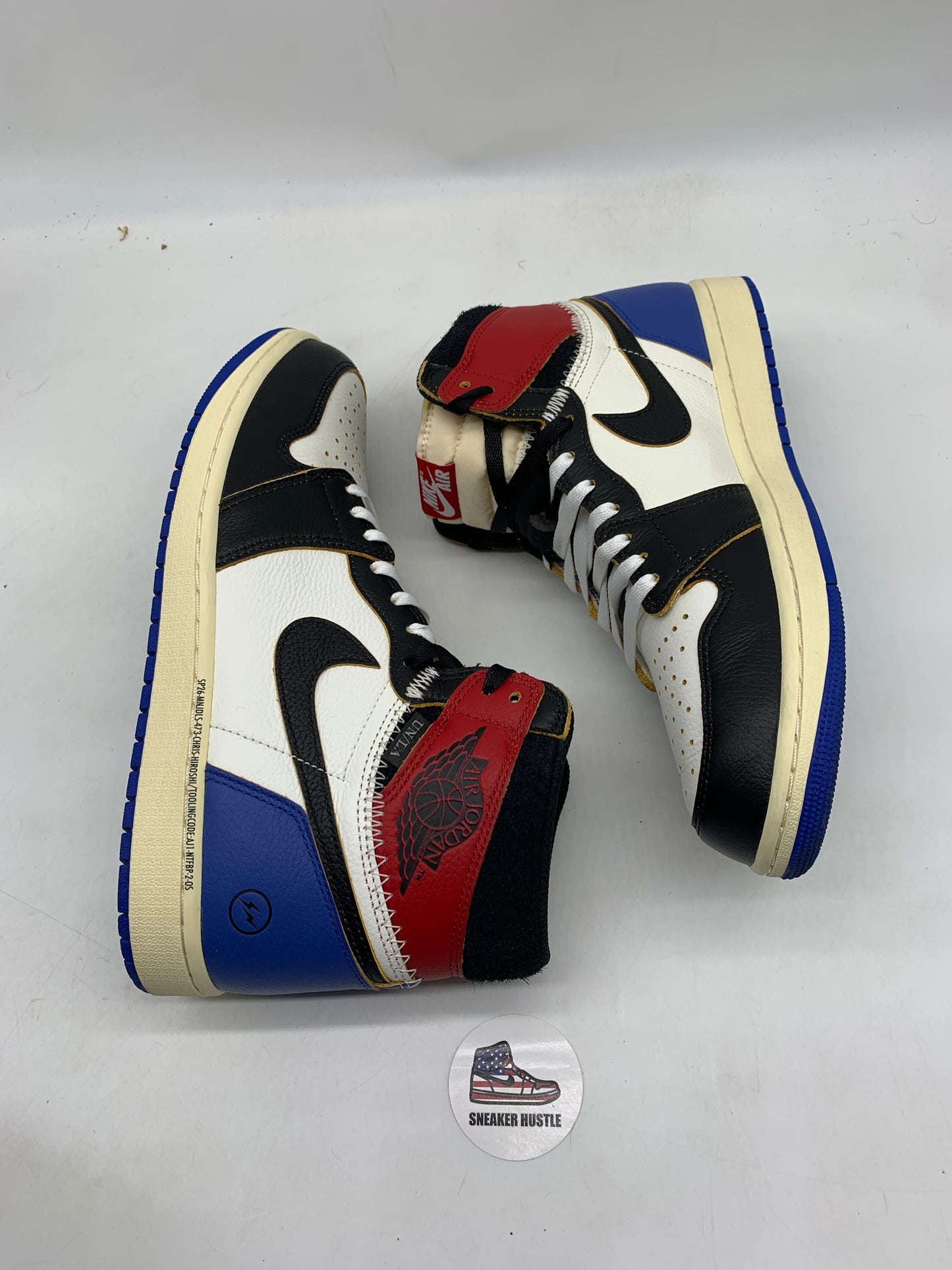 Jordan 1 Retro High OG SP Fragment x Union LA Varsity Red Sport Royal