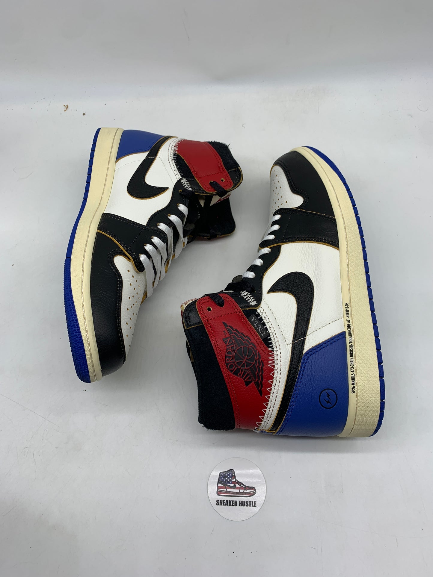 Jordan 1 Retro High OG SP Fragment x Union LA Varsity Red Sport Royal