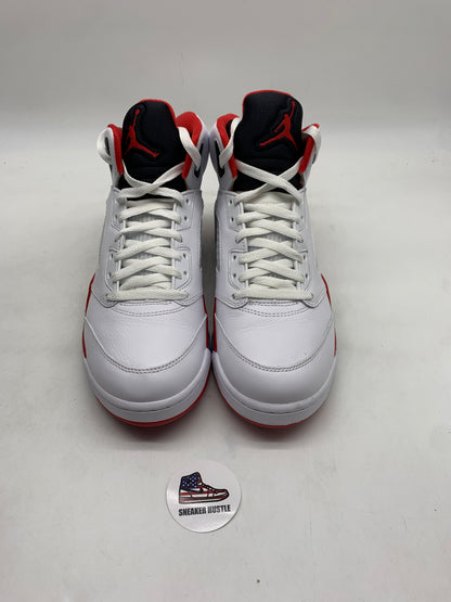 Jordan 5 Retro Fire Red Black Tongue (2025)