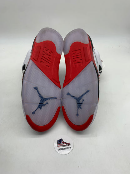 Jordan 5 Retro Fire Red Black Tongue (2025)