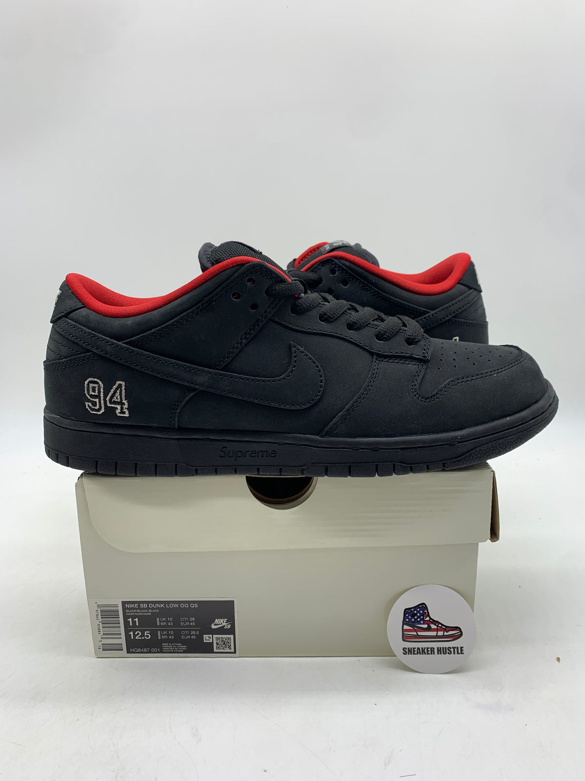 Nike SB Dunk Low Supreme 94 Black