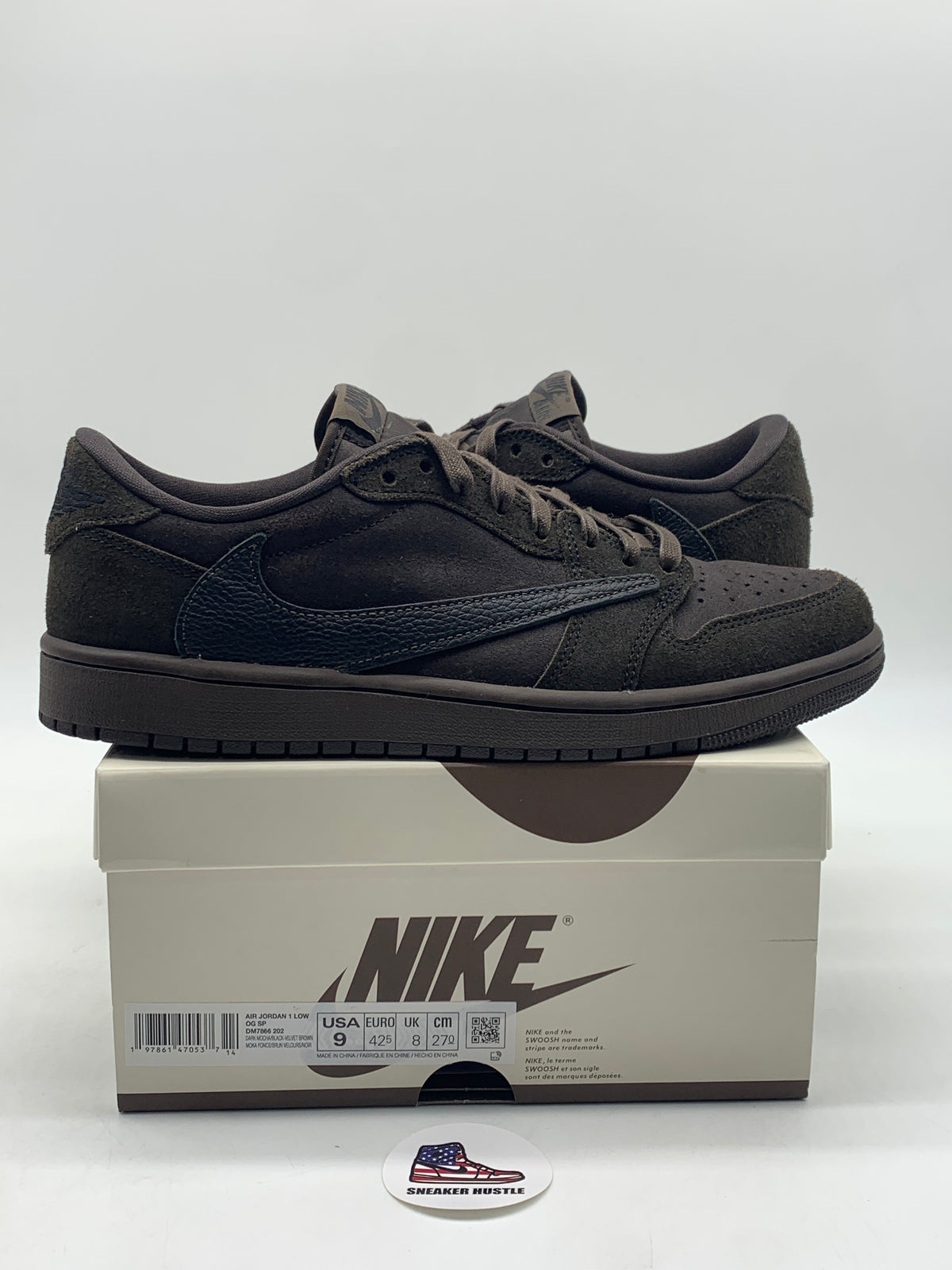 Jordan 1 Retro Low OG SP Travis Scott Velvet Brown