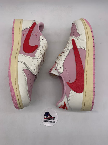 Jordan 1 Retro Low OG SP Travis Scott Sail Tropical Pink