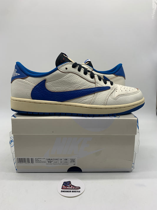Jordan 1 Retro Low OG SP Fragment x Travis Scott Sail Military Blue
