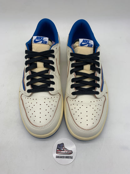 Jordan 1 Retro Low OG SP Fragment x Travis Scott Sail Military Blue
