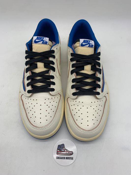 Jordan 1 Retro Low OG SP Fragment x Travis Scott Sail Military Blue