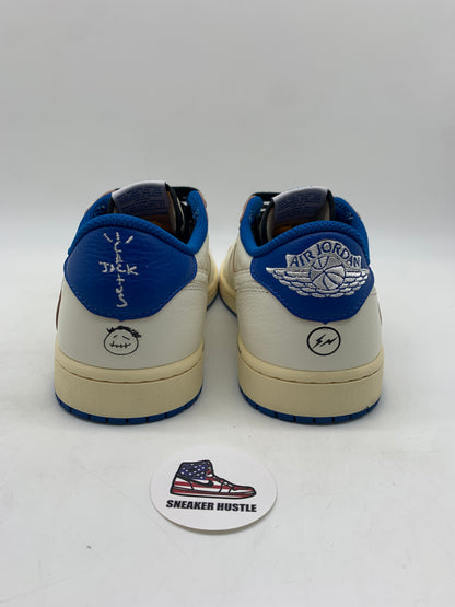 Jordan 1 Retro Low OG SP Fragment x Travis Scott Sail Military Blue
