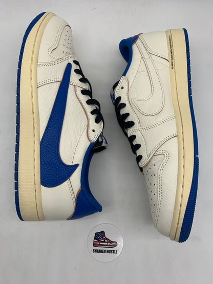 Jordan 1 Retro Low OG SP Fragment x Travis Scott Sail Military Blue