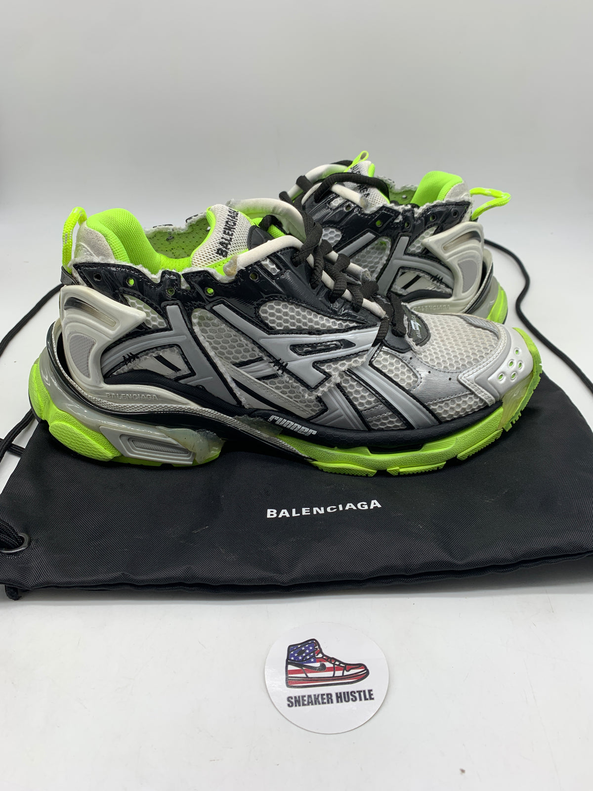 Balenciaga Runner White Neon Yellow