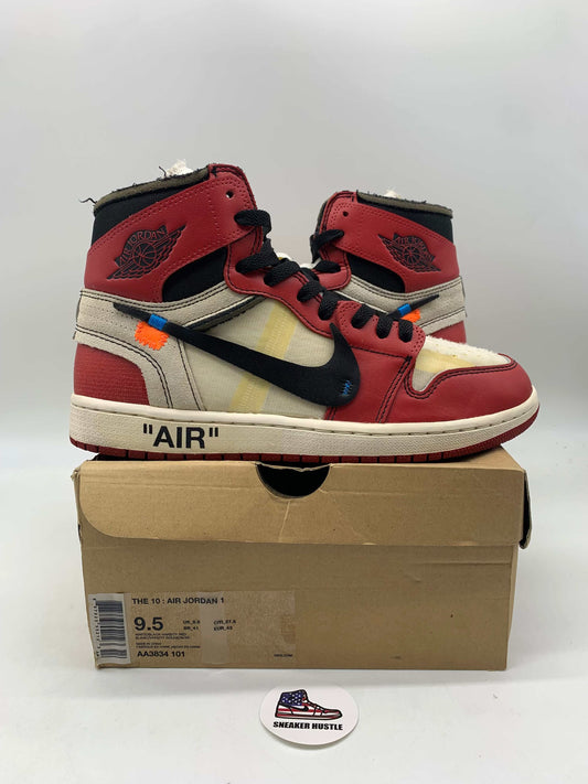 Jordan 1 Retro High Off-White Chicago sneakers size 9.5 preowned