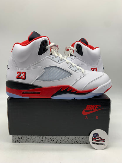 Jordan 5 Retro Fire Red Black Tongue (2025)
