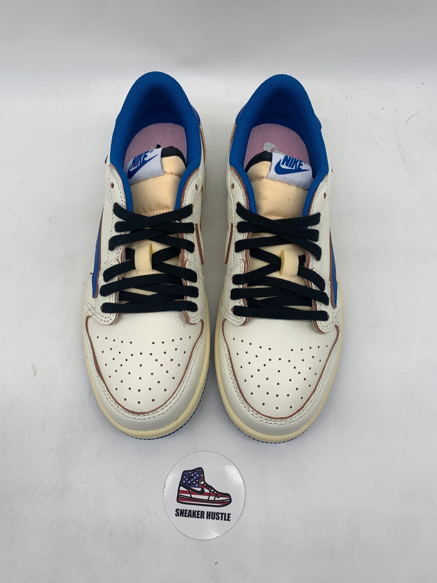 Jordan 1 Retro Low OG SP Fragment x Travis Scott Sail Military Blue (PS)
