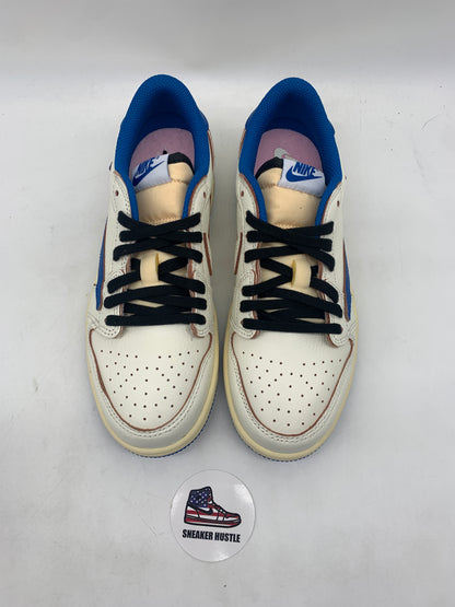 Jordan 1 Retro Low OG SP Fragment x Travis Scott Sail Military Blue (PS)
