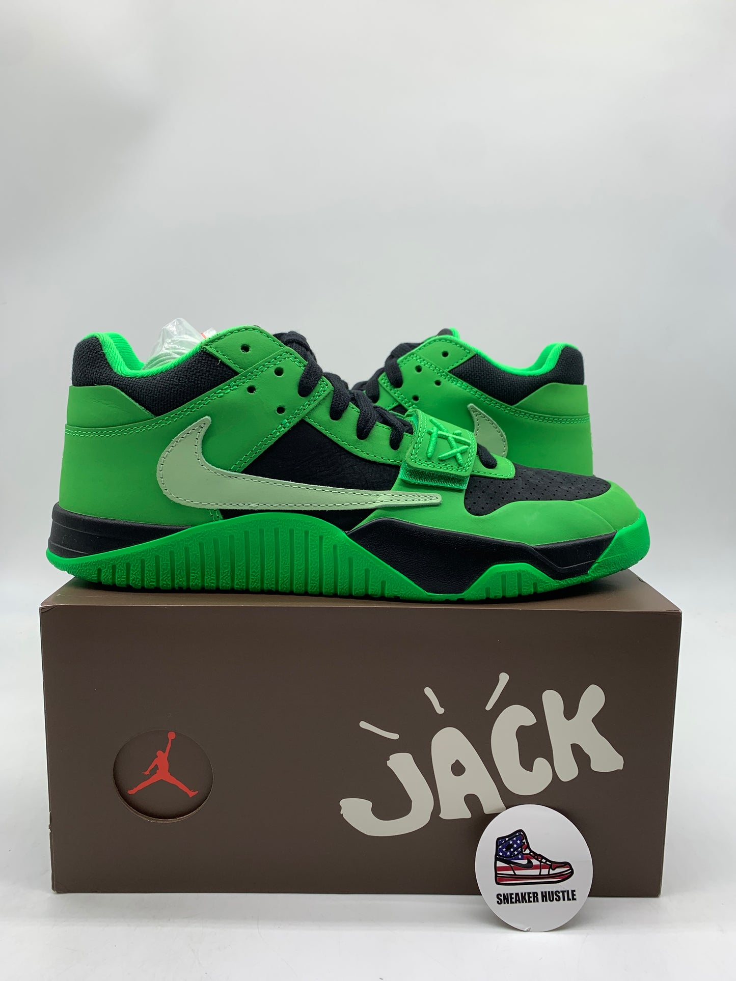 Jordan CJ1 T-Rexx Travis Scott Green Spark