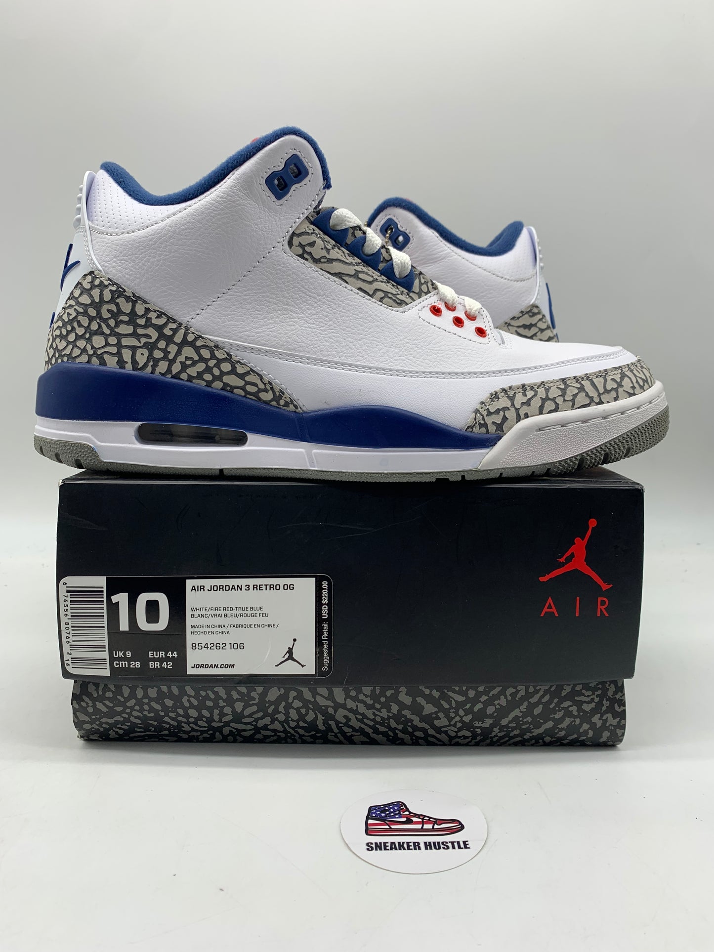 Jordan 3 Retro True Blue (2016)
