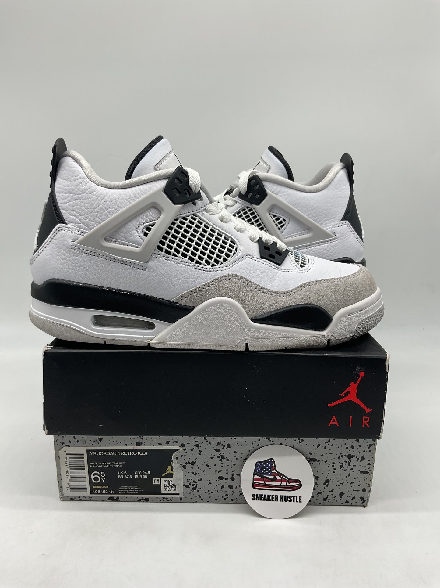 Jordan 4 Retro Military Black (GS)