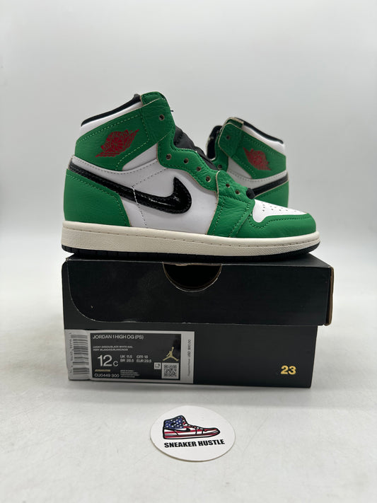 Jordan 1 Retro High Lucky Green (PS) 12C