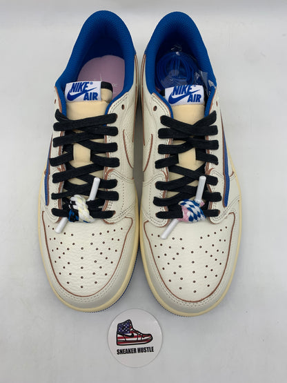 Jordan 1 Retro Low OG SP Fragment x Travis Scott Sail Military Blue