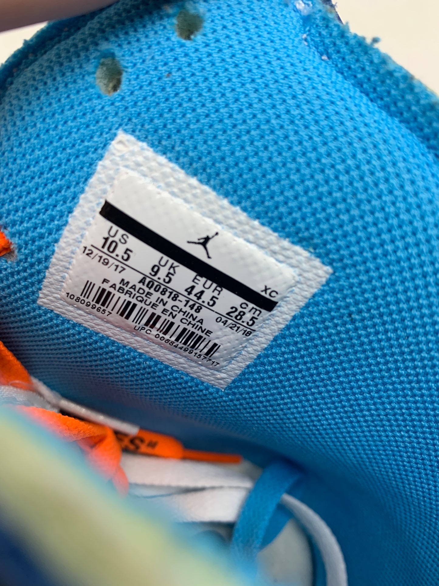 Jordan 1 Retro High Off-White University Blue