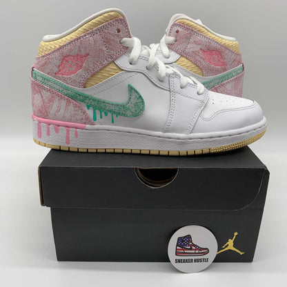 Jordan 1 Mid Paint Drip