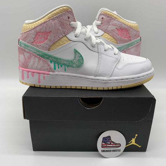 Jordan 1 Mid Paint Drip