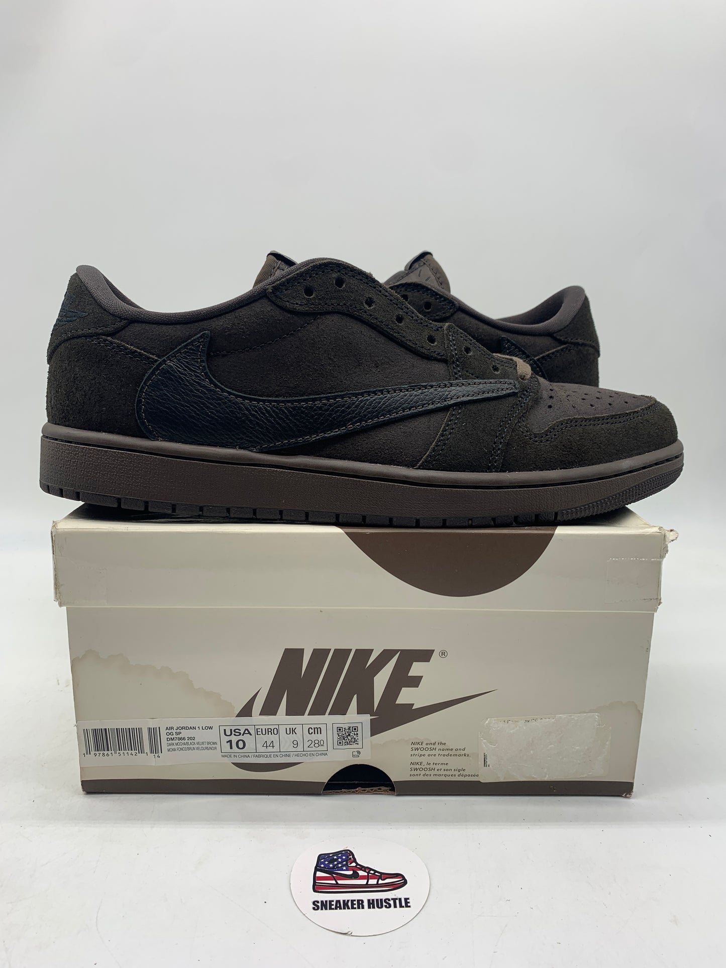 Jordan 1 Retro Low OG SP Travis Scott Velvet Brown