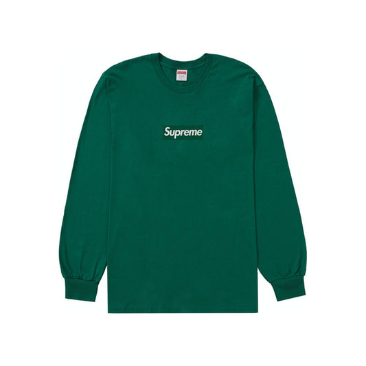 Supreme Box Logo L/S Tee Light Pine