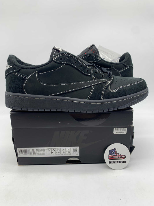 Jordan 1 Retro Low OG SP Travis Scott Black Phantom sneaker size 9 on box